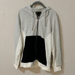 INC Men's Medium Zip Up. Grey, White, Black. Lightly Worn